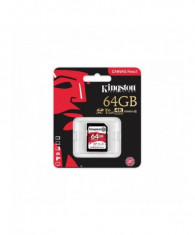 Secure digital card kingston 64gb sdxc clasa 10 uhs-i 100mb/s foto