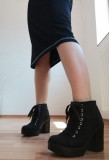 Cumpara ieftin Fusta Sport Ann Taylor Loft Neagra, 3/4, XS/S, Elastica, Model Blue. Stare Foarte Buna