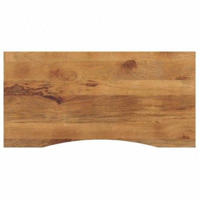 vidaXL Blat birou cu decupaj curbat 110x50x2,5cm lemn masiv mango brut 370210 foto
