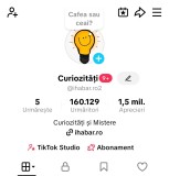 Cont de TikTok 160K monetizat