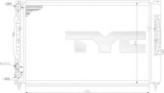 Radiator, racire motor AUDI A6 (4B2, C5) (1997 - 2005) TYC 702-0011 foto