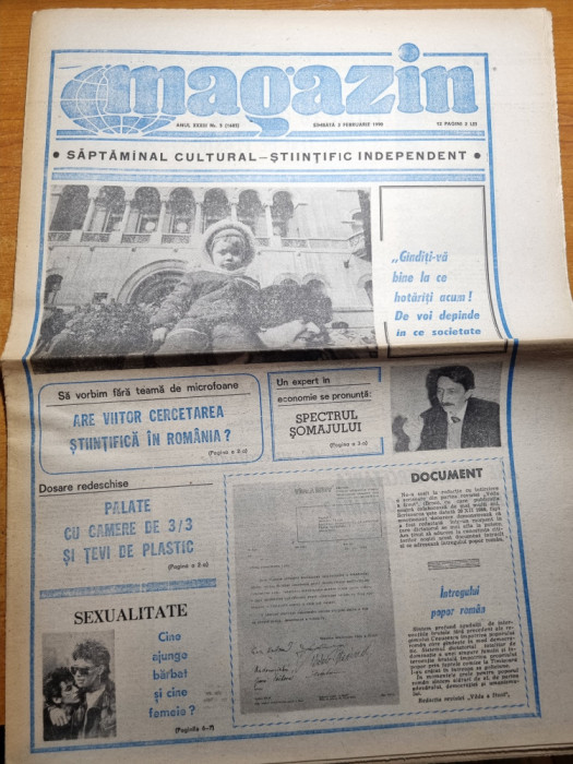 ziarul magazin 3 februarie 1990