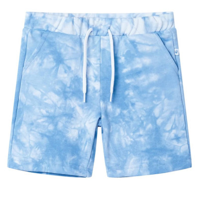 Pantaloni scurti pentru copii cu snur, albastru pal, 104 GartenMobel Dekor foto