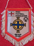 Fanion-Federatia de Fotbal din IRLANDA(CM 1986)-pe spate cu rezultate calificari