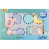 Canpol babies Pastels jucărie zornăitoare pentru dentiție set cadou 0m+