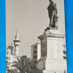 Carte Postala circulata veche - Constanta - Statuia Ovidiu & Geamie