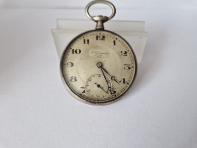 Ceas de Buzunar Elegancia din Argint de 0.800 - Nefunctional foto