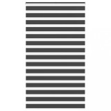 vidaXL Jaluzea tip zebra neagră lățime țesătură 125,9 cm poliester