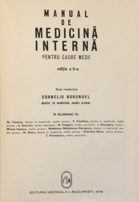 Manual de medicina interna - G. Borundel foto