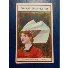 Franta 1903 - cartonas cu reclama de ciocolata