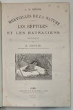 A. E. BREHM, MERVEILLES DE LA NATURE, LES REPTILES ET LES BATRACIENS par E. SAUVAGE - PARIS, 1889