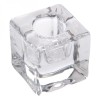 Sfeșnic Sticlă, Cub, Transparent, 4x4x4 cm, Oem