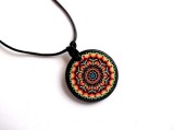 colier lemn mandala 38866