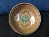 Arta / Traditie - Farfurie / Blid / Castron model floral realizat la Obarsa jud Hunedoara a doua jumatate a secolului XX !