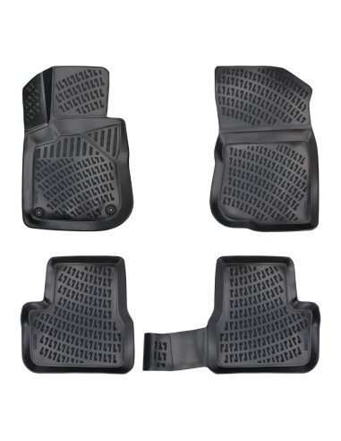 Set covorase auto din cauciuc tip tavita Peugeot 2008 I 2013-2019