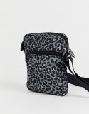 Borseta de umar Mi-Pac Nylon Leopard Grey - Cod 2504324345289, Negru