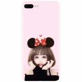 Husa silicon pentru Apple Iphone 7 Plus, Girly 002