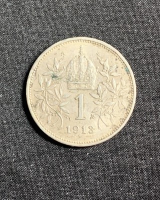 Moneda 1 coroana 1913 Austria argint foto