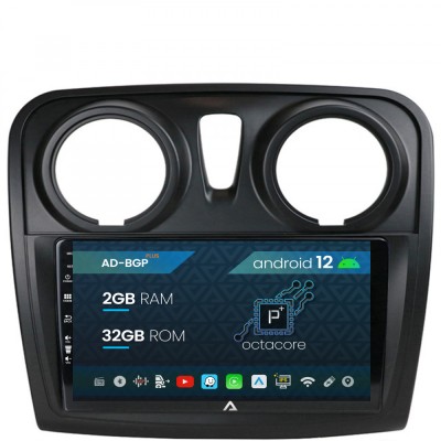 Navigatie Dacia Sandero, Logan, Android 12, P-Octacore 2GB RAM + 32GB ROM, 9 Inch - AD-BGP9002+AD-BGRKIT376 foto