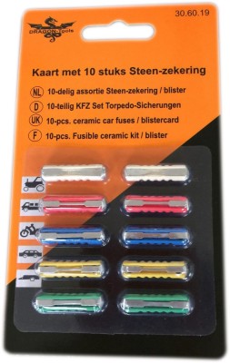 Set sigurante cilindrice fuzibile 10 buc AutoDrive ProParts foto