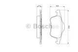 Set placute frana,frana disc VOLVO V70 II (SW) (2000 - 2007) BOSCH 0 986 424 539