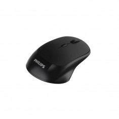 Mouse Wireless Philips, 1000/1600/2000 dpi, USB, 4 butoane, Negru