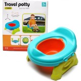 Olita Portabila 2 in 1 Travel Potty, Reductor WC, Scaun Copii, Pliabila, Calatorii, Igienica, Reutilizabila, Max 35kg
