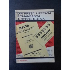 DIN PRESA LITERARA ROMANEASCA A SECOLULUI XIX (1967)