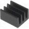 Radiator extrudat, aluminiu, 8mm x 6.3mm, neagra, FISCHER ELEKTRONIK - ICKSMDA8SA