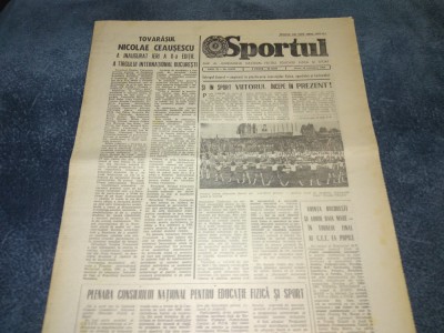 ZIARUL SPORTUL 12 OCTOMBRIE 1984 foto