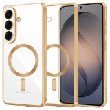 Husa MagSafe pentru Samsung Galaxy S26 S942, Techsuit, Luxury Crystal, Aurie