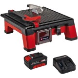 Einhell TE-TC 18/115 Li PXC + Starter Kit - Masina de taiat ceramica 115 mm taiere 45 grade + Set 1 acumulator si incarcator Li-Ion 18 V 4 Ah