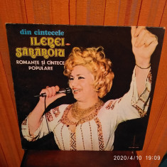 -Y- DIN CANTECELE ILENEI SARAROIU - ROMANTE SDI CANTECE POPULARE - DISC VINIL foto