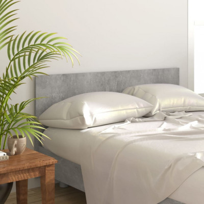 vidaXL Tăblie de pat, gri beton, 160x1,5x80 cm, lemn prelucrat foto