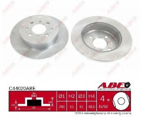 Disc frana HONDA CIVIC VII Hatchback (EU, EP, EV) (1999 - 2006) ABE C44020ABE