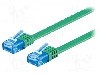 Cablu patch cord, Cat 6a, lungime 2m, U/UTP, Goobay - 96319