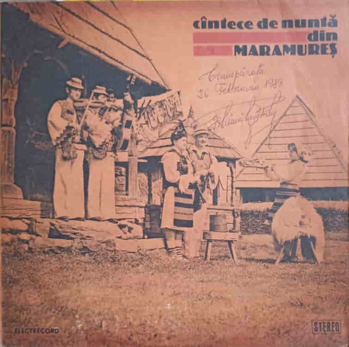 Disc vinil, LP. CANTECE DE NUNTA DIN MARAMURES-ORCHESTRA ANSAMBLULUI MARAMURESUL DIN BAIA MARE-251619