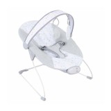 Balansoar electric, FreeON, Enjoy, Cu vibratii si melodii, senzor de sunet, ana la 9 kg, 1 luna+, Grey
