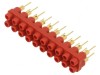Bloc multipriză banană 2mm roşie 20 prize