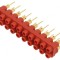 Bloc multipriză banană 2mm roşie 20 prize