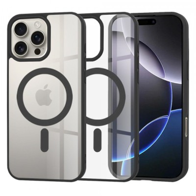Husa MagSafe pentru Apple iPhone 16 Pro Max, Techsuit, Pro, Neagra foto
