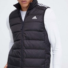 adidas vestă de puf bărbați, culoarea negru, de tranziție HZ5728