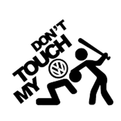 Sticker Auto Volkswagen , Nu Atinge Masina Stickere Personalizate StickitMag foto