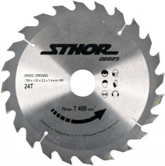 STHOR Disc pentru taiat lemn 184x30x2.2x1.4mm, 24T foto