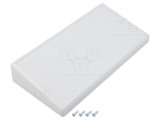 Carcasă desktop gri IP54 220x110x40mm ABS
