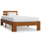 Cumpara ieftin Cadru de pat, maro miere, 100 x 200 cm, lemn masiv de pin