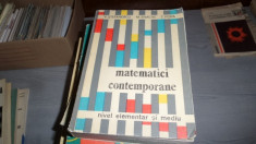 MATEMATICI CONTEMPORANE-V.STEFANESCU,M.ENACHE,T.POPA foto