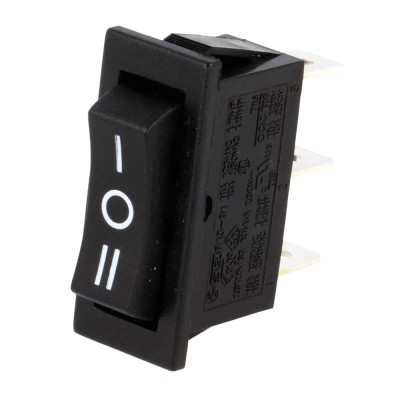 Intrerupator ON-OFF-ON, 3 pozitii, SP3T, SCI, R13-91D-01-BB-7D, T234710 foto