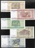 Set Bancnote Belarus 20+50+100+500+1000 Ruble 2000 UNC, Colectie Numismatica Belarus