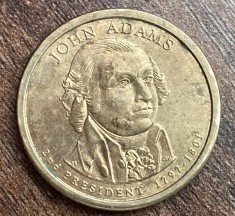 C50 - Moneda foarte veche - America - 1 dollar John Adams - litera D - 2007